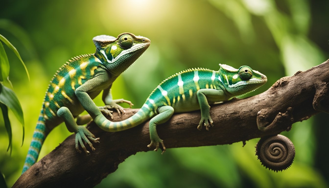 Color Changing Tricks of Cool Chameleons