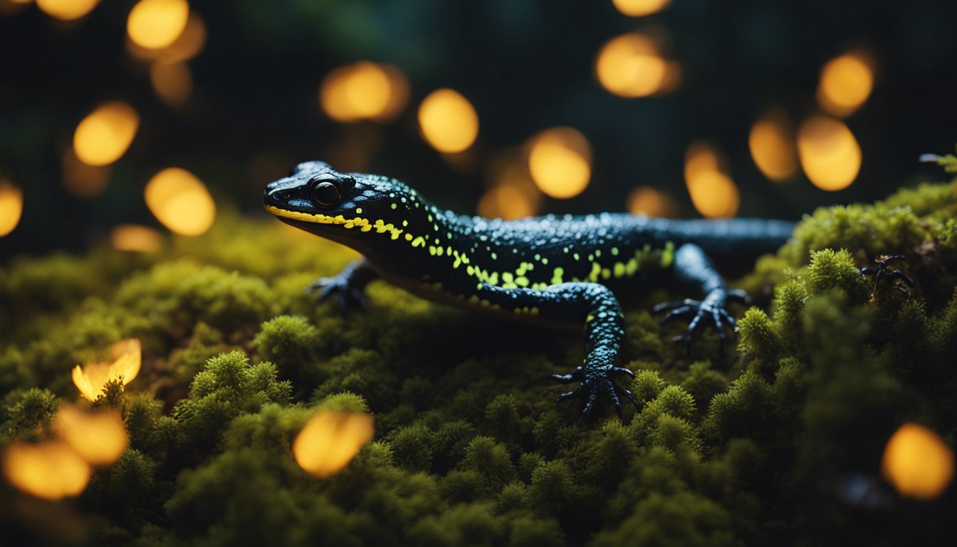 Fire Salamanders Fiery Patterns Natures Glow In The Dark Artist