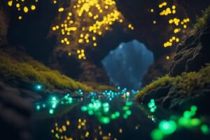Glow Worms Lighting Up The Dark With Natures Glowsticks