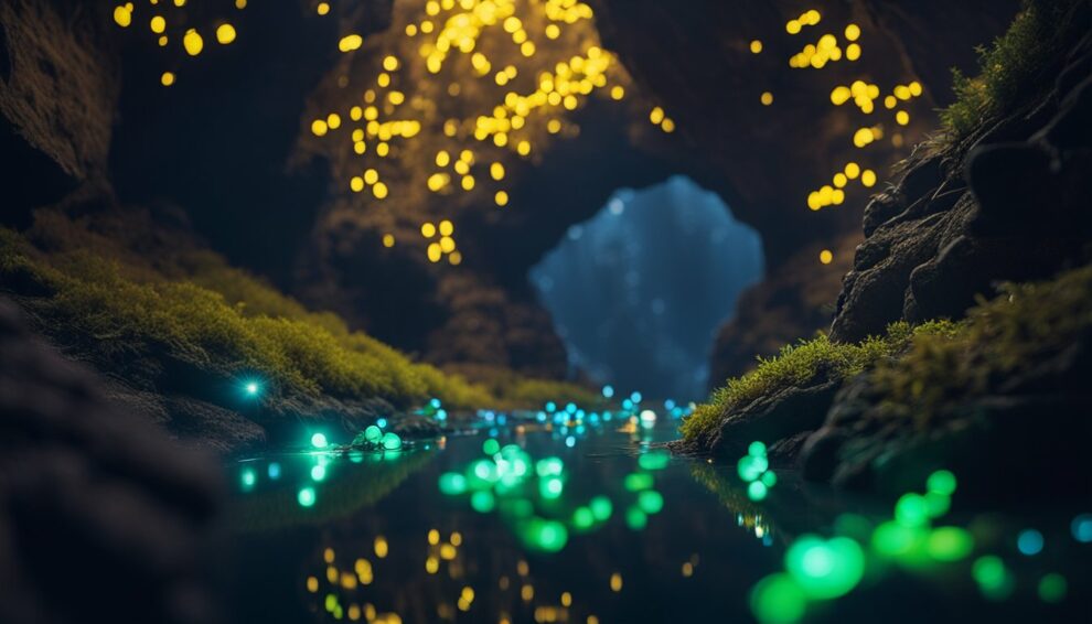 Glow Worms Lighting Up The Dark With Natures Glowsticks