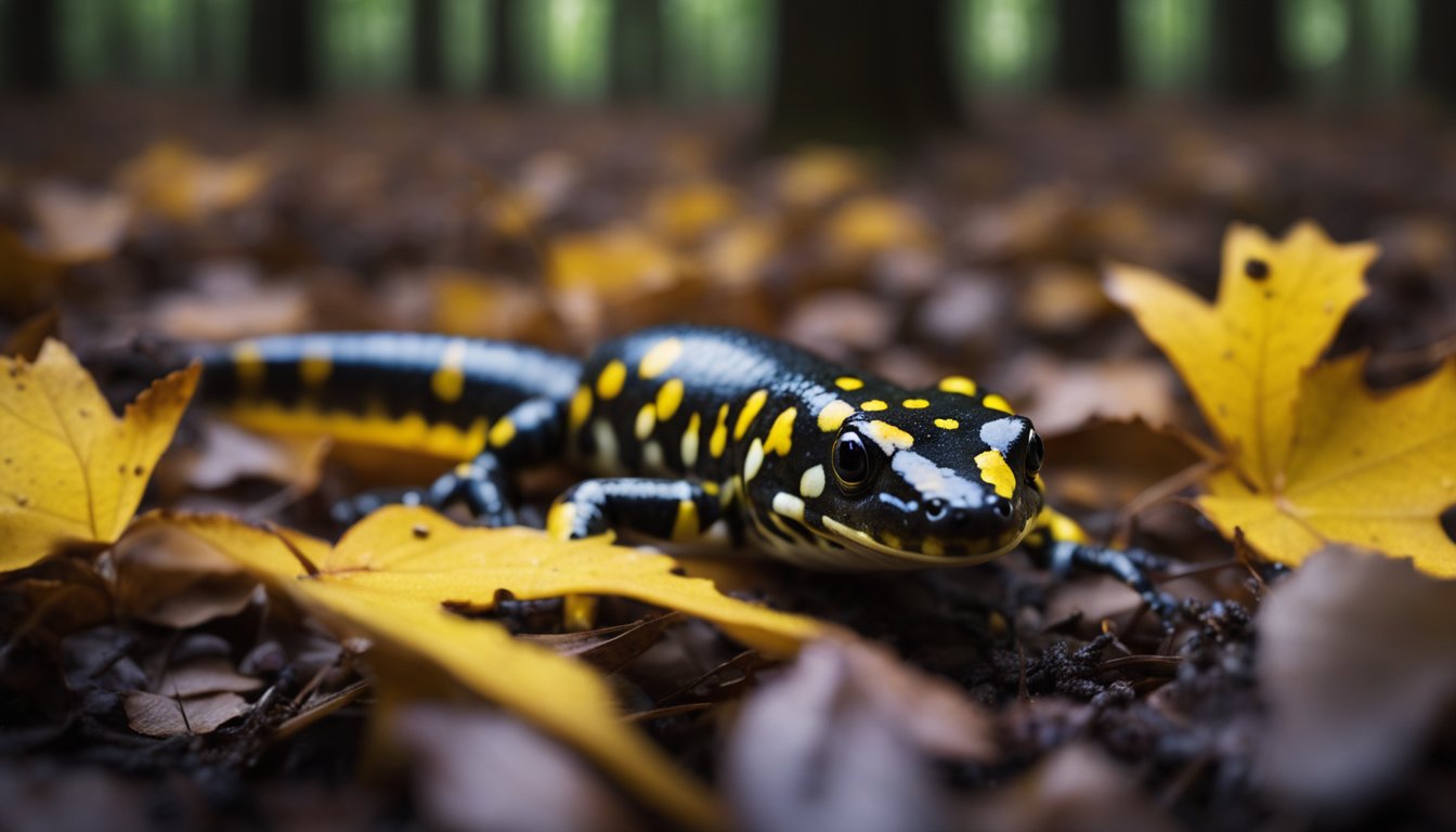 Spotted Salamander Ambystoma Maculatum Facts For Kids