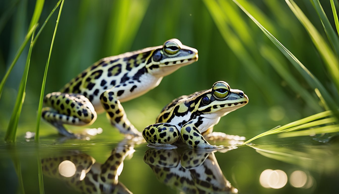 The Leopard Frogs Graceful Dance A Ballet In The Grass
