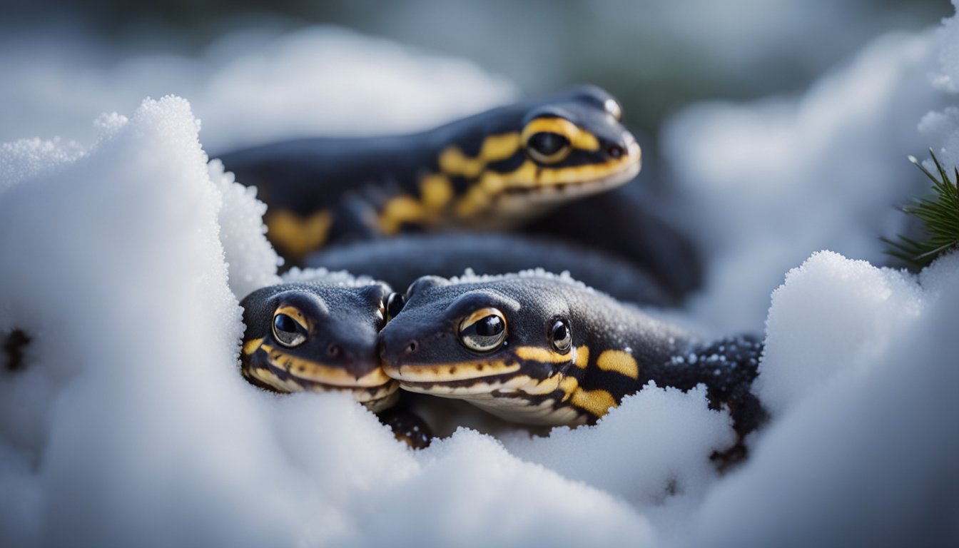 Woodland Salamanders Snowy Secrets Surviving The Cold Against All Odds