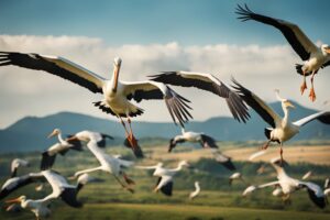 Majestic Storks And Their Migratory Journeys Connecting Continents