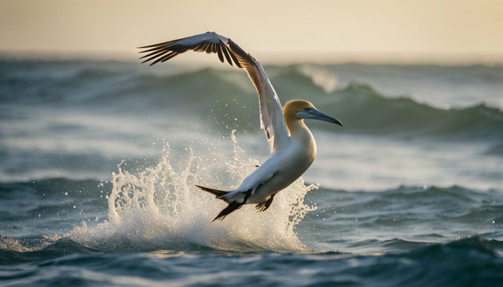 The Spectacular Dive Of The Gannet Fishing Like A Living Spear