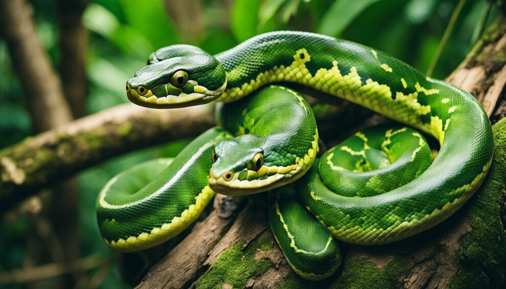 Green Tree Pythons Ambush Hunting