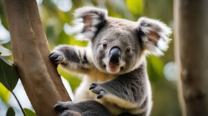 Koala Joey From Pouch To Eucalyptus Trees