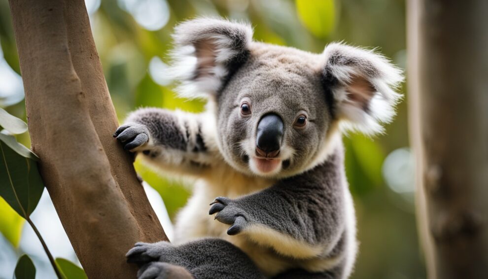 Koala Joey From Pouch To Eucalyptus Trees