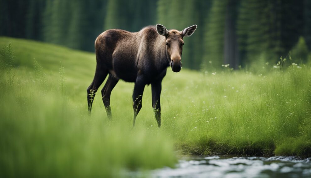 Watching Baby Moose Grow Up Wild