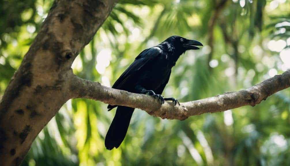 clever crows in new caledonia