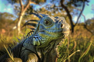 The Life of Green Iguanas and Their Third Eye