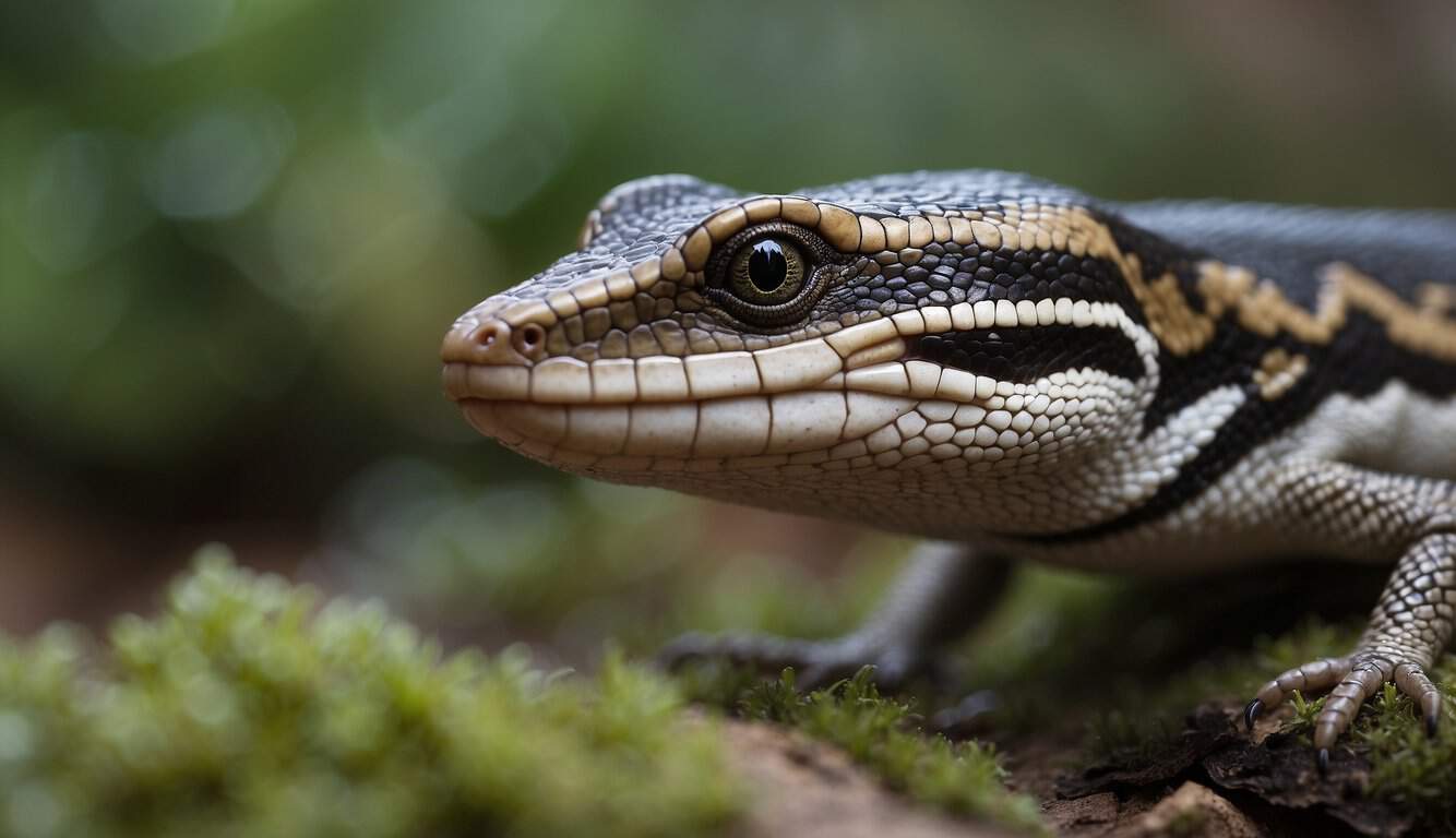 A skink sheds its skin to escape a predator, leaving behind a wriggling decoy while it slips away unnoticed